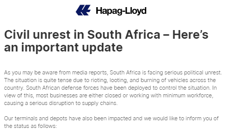 阿根廷付不了款？法國多地爆發(fā)大規(guī)?？棺h！港德班港陷入癱瘓停擺！多個港口關(guān)閉！物流或大面積延誤！