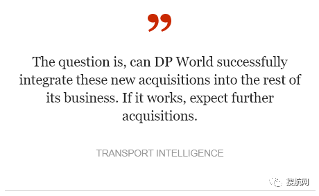 德迅宣布收購一家貨運代理；DP World朝物流領域又進一步