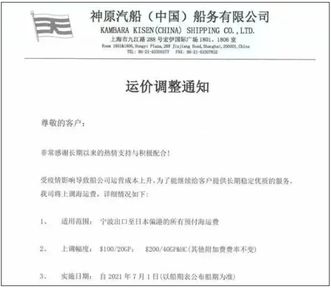 新一輪亞歐旺季附加費(fèi)到來！每40尺柜2000美元