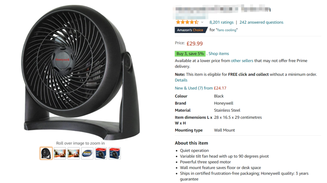 Best Sellers榜單第3，留評(píng)8000+！亞馬遜電風(fēng)扇銷(xiāo)量飆升