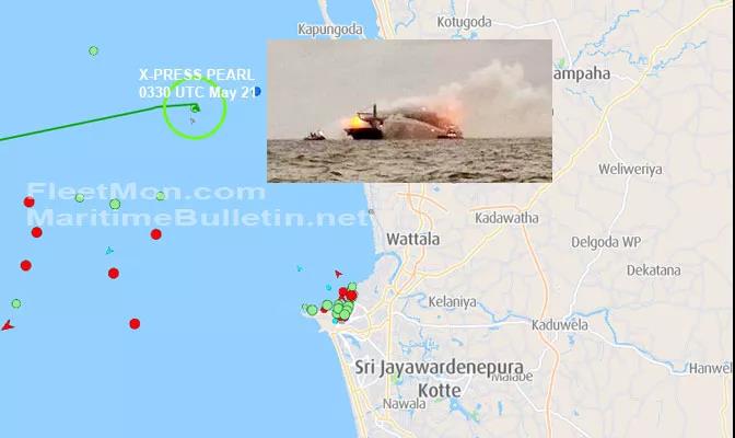 突發(fā)！一艘載有1486個(gè)集裝箱的貨船著火！船上載有危險(xiǎn)品