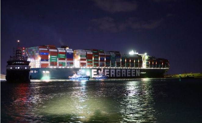 蘇伊士運河管理局：“技術(shù)故障，巨輪未按照船長指令航行”印度喊話“放了船員”