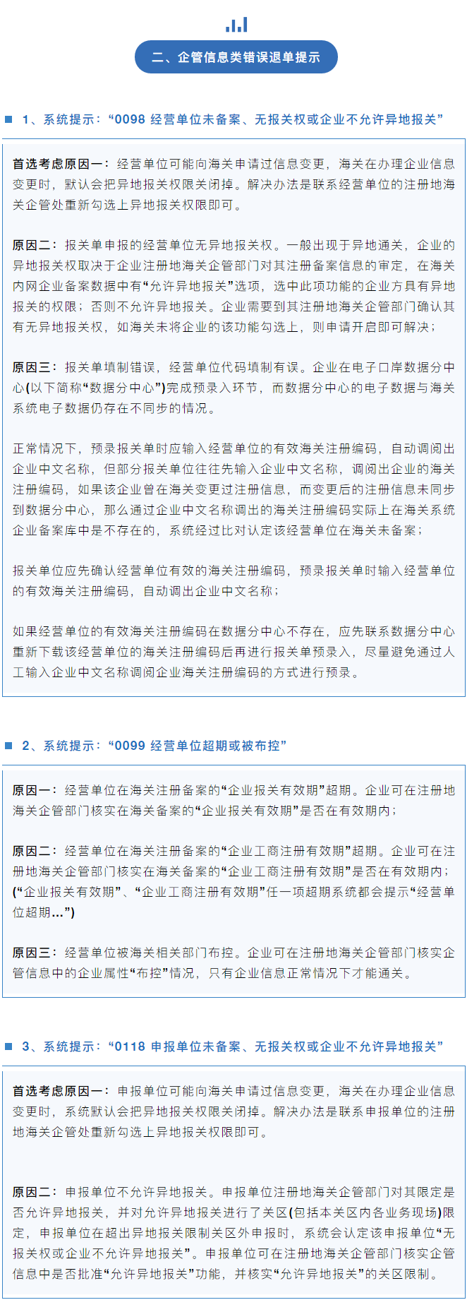 干貨收藏 | 海關(guān)報(bào)關(guān)單退單原因匯總及解決辦法