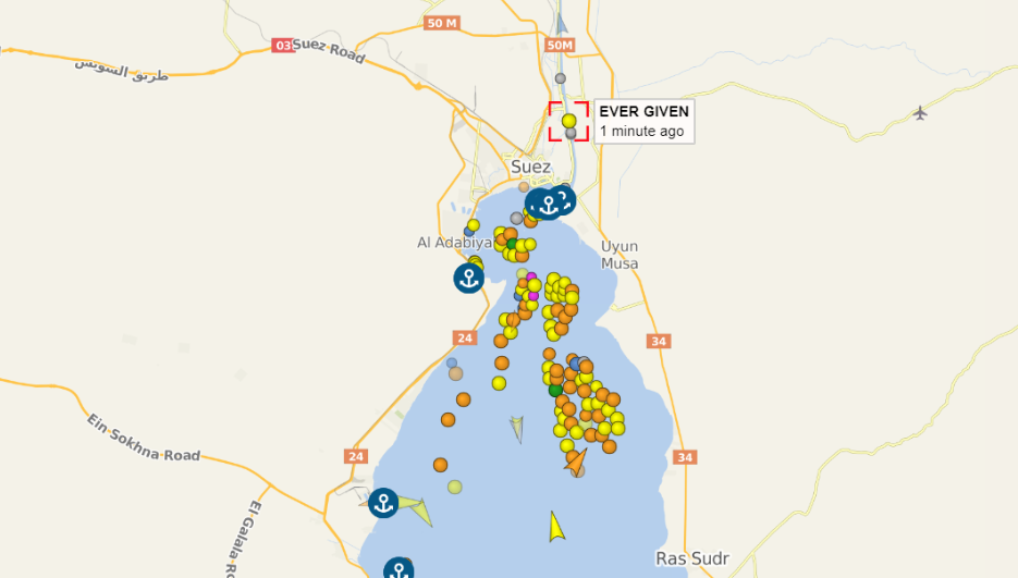 最新！蘇伊士運(yùn)河仍封閉，超150艘船舶受影響，未來(lái)一周歐洲港口或大擁堵！