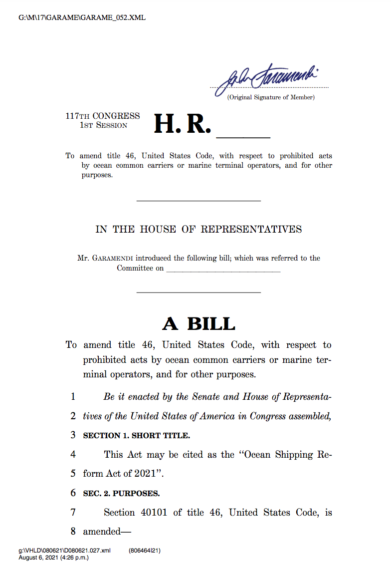 美國2021年海運(yùn)改革法案來了，F(xiàn)MC被賦予5大新權(quán)利！世界航運(yùn)理事會：注定失敗
