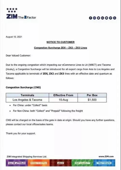 黃金周！馬士基建議盡快預(yù)訂集裝箱！多家船公司開(kāi)始征收上調(diào)多項(xiàng)附加費(fèi)