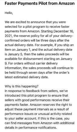 重磅！亞馬遜將回款降至3天！賣家：跟我有關(guān)系？