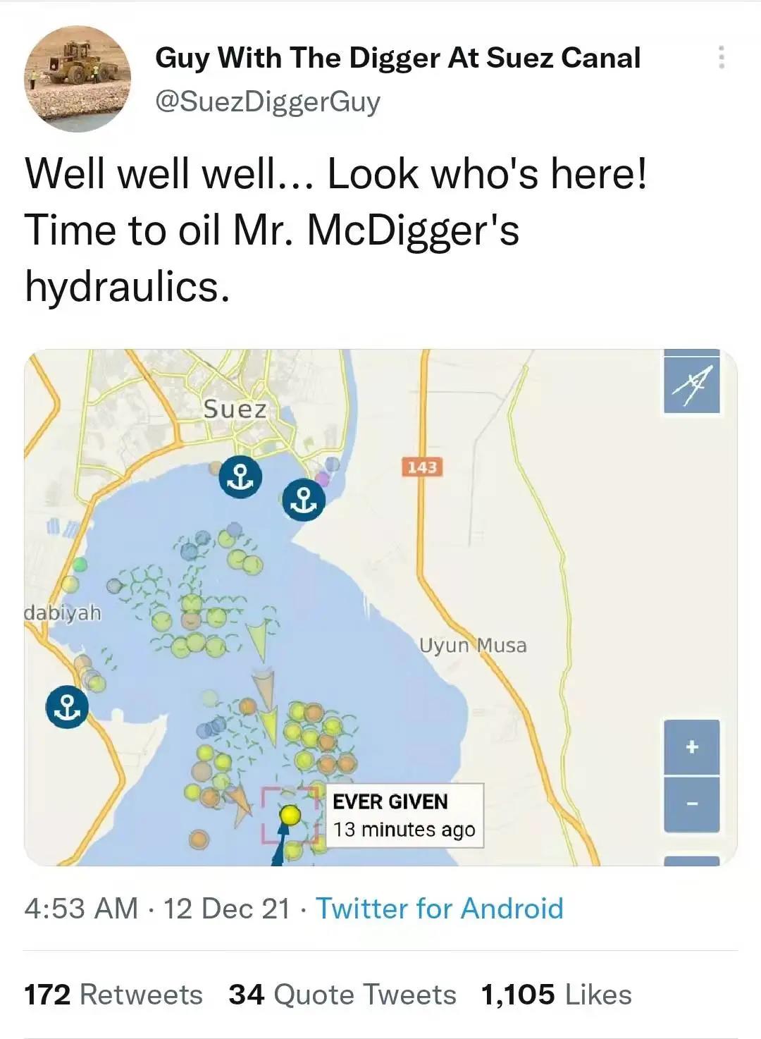 長賜號(hào)再回蘇伊士運(yùn)河，網(wǎng)友評(píng)論更精彩 