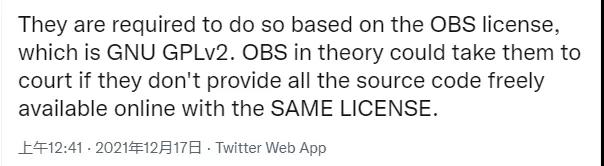 直播軟件引爭(zhēng)議！Tiktok涉嫌違反OBS開(kāi)源協(xié)議