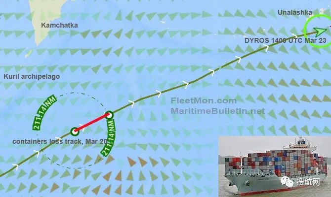 突發(fā)！馬士基一集裝箱船大量集裝箱丟失，曾掛靠鹽田/上海/青島，滿載中國貨物