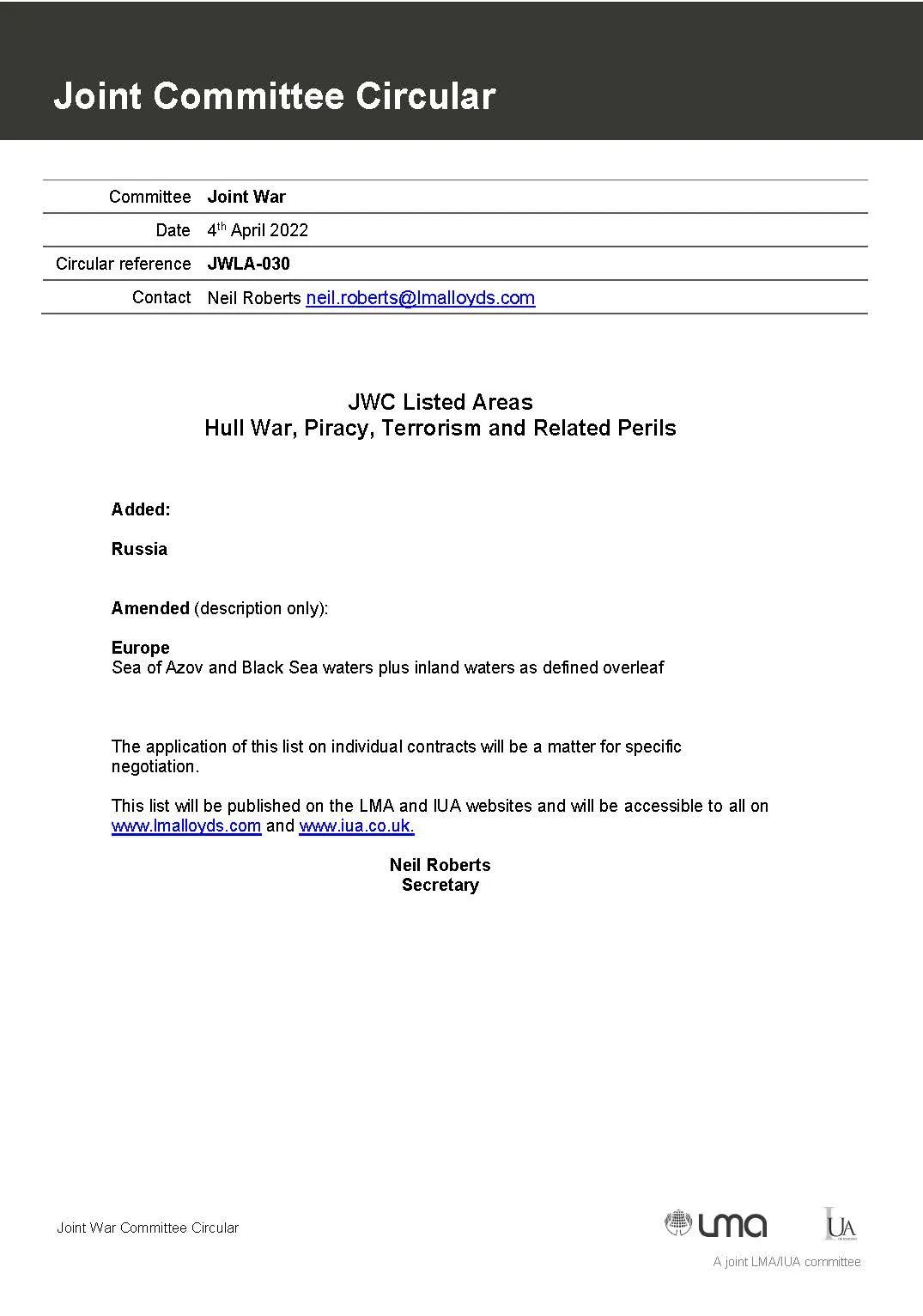 突發(fā)！JWC將俄羅斯所有水域劃為“戰(zhàn)區(qū)”！