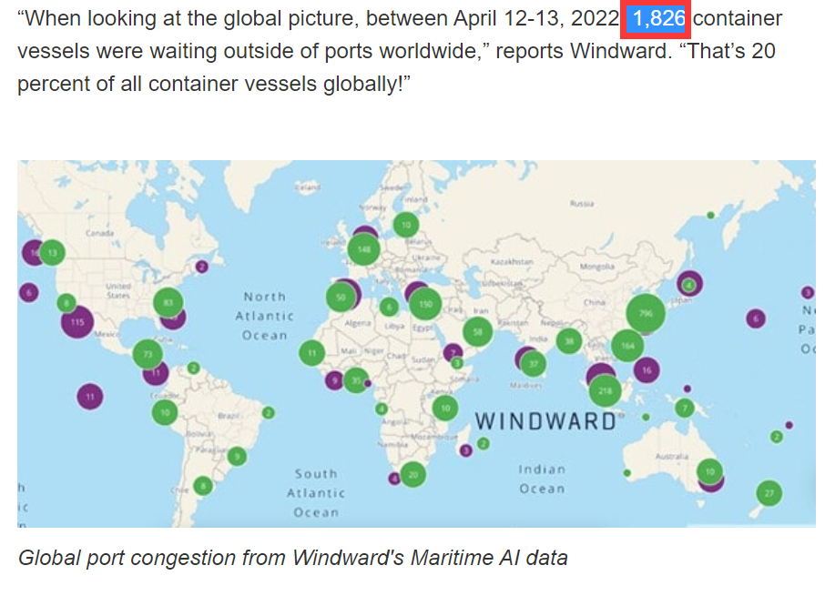 真的有1862艘集裝箱船在擁堵嗎？我國港口真的被堵爆了嗎？