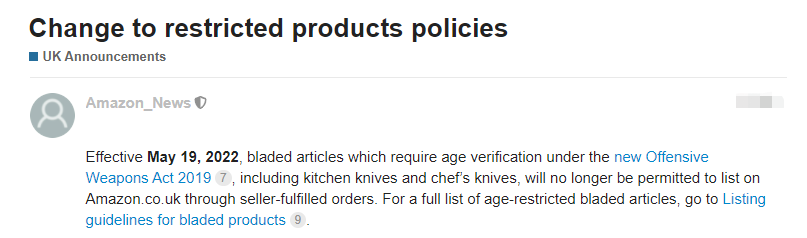 5月19日起！這類商品將被亞馬遜禁止上架！