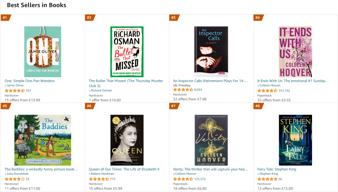 排名從28萬沖到BS，英國女王逝世周邊產(chǎn)品大賣！