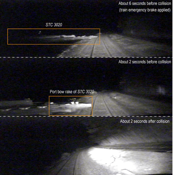 損失190萬美元！美國一船只與火車相撞！