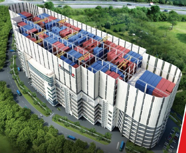 全國首個立體集裝箱堆場開建，能裝2.68萬個空箱 