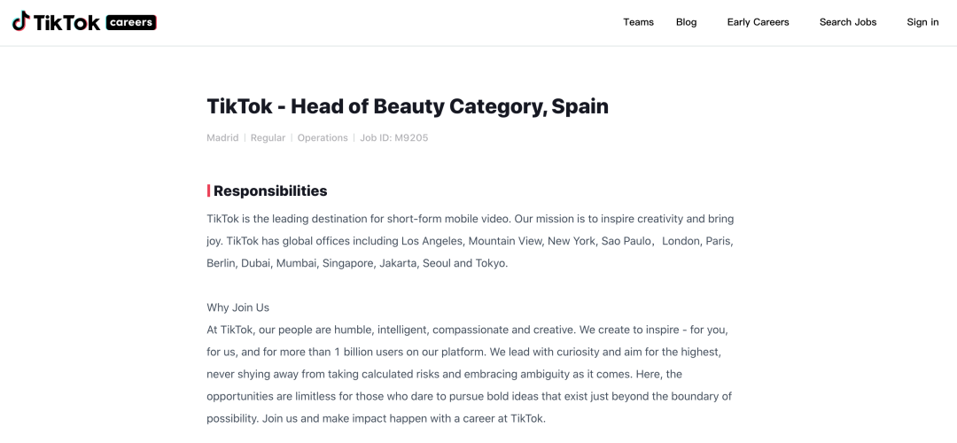 開(kāi)始招人了！TikTok Shop或?qū)⑦M(jìn)入西班牙市場(chǎng)