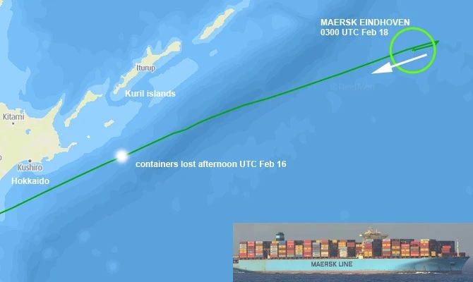 突發(fā)！馬士基箱船數(shù)百個貨柜落水！鹽田/廈門港出口家具/服裝/電子產(chǎn)品/炊具和玩具的貨主注意了
