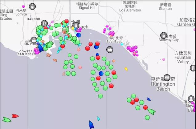 美西擁堵惡化！航拍停滿集裝箱船的南加州！碼頭運(yùn)營商預(yù)計(jì)春季末擺脫窘境