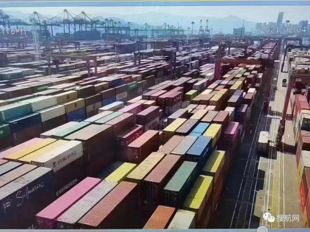 節(jié)前出貨高峰！鹽田碼頭擁堵嚴重！重柜大量積壓！拖車進港通道采取交通管制…