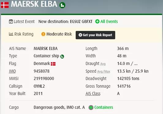 突發(fā)！馬士基一大型集裝箱船機(jī)艙失火！曾掛靠國內(nèi)多個(gè)港口