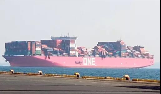 ONE事故后續(xù)丨多達(dá)2250個(gè)集裝箱丟失或損壞，50個(gè)柜已安全卸貨！